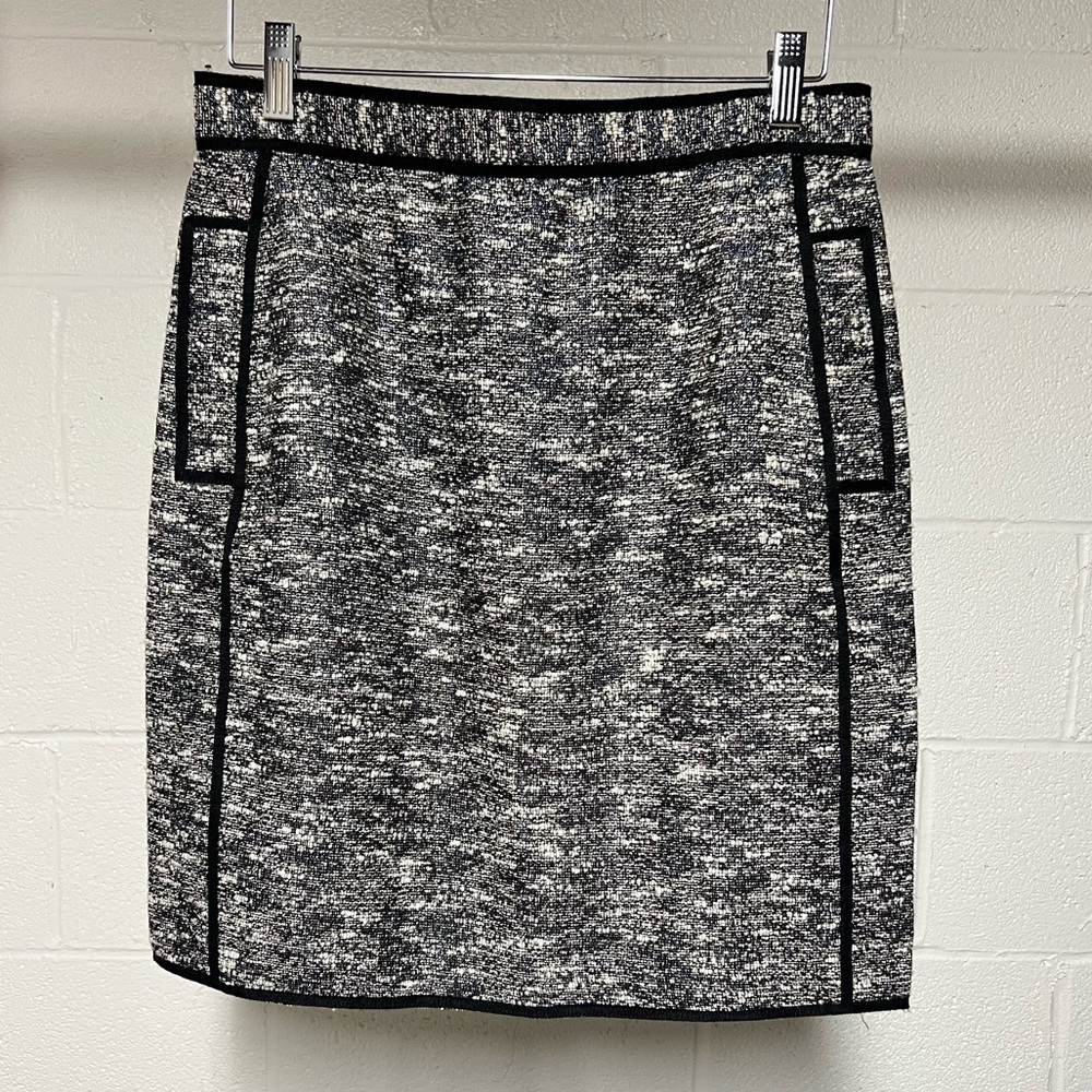 Adam by Adam Lippes Black Tweed Pencil Skirt